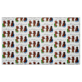 Dachshund String Trio Musician Fabric Stof (Fat Quarter)