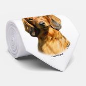 Dachshund Stropdas (Opgerold)