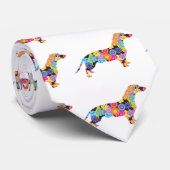 Dachshund Stropdas (Opgerold)