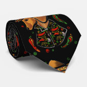 Dachshund Stropdas (Opgerold)