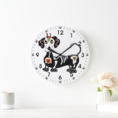Dachshund Sugar Skull Grote Klok (Huis)