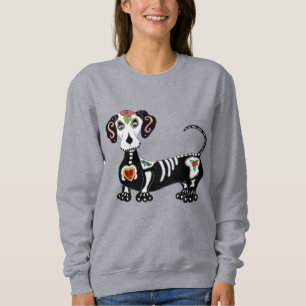 Dachshund Sugar Skull Trui