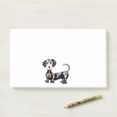 Dachshund Suiker Skull Post-it® Notes (Op bureau)
