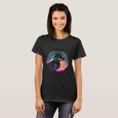 Dachshund Synthwave 80s Retrowave Aesthetic  2 T-shirt (Voorkant volledig)