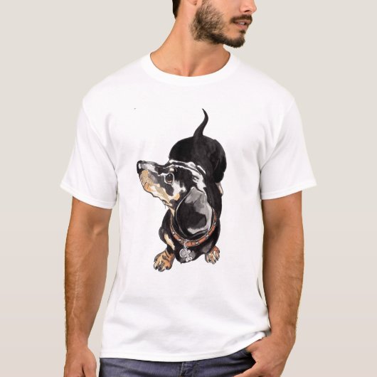 dachshund t shirt (Voorkant)