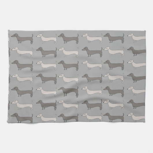 Dachshund Tea Towel Theedoek (Horizontaal)