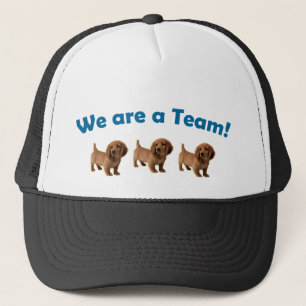 Dachshund Team Pet/Pet (blauw) Trucker Pet