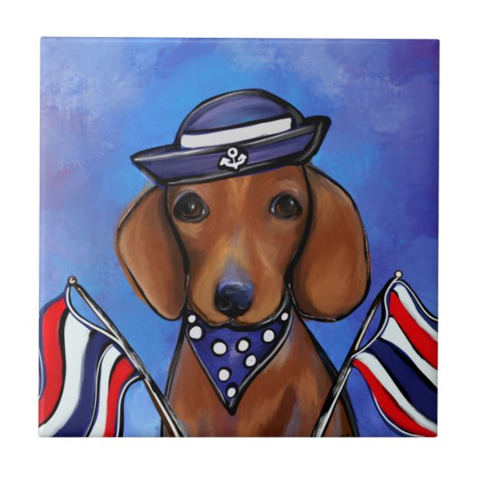 Dachshund Tegeltje (Voorkant)