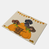 Dachshund Thanksgiving Deurklep Deurmat (Schuin)
