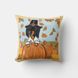 Dachshund Thanksgiving Kussen