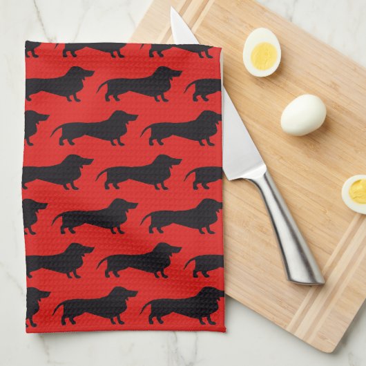 Dachshund Theedoek (Quarter Fold)