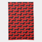 Dachshund Theedoek (Verticaal)