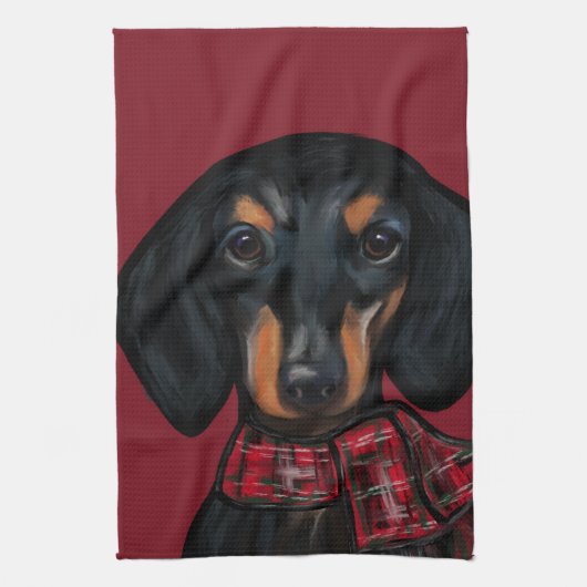 DACHSHUND THEEDOEK (Verticaal)