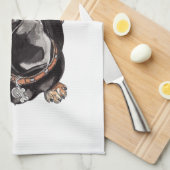 Dachshund-theehanddoek. Theedoek (Quarter Fold)