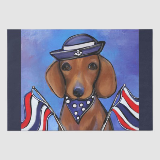 Dachshund Tissuepapier (Voorkant)