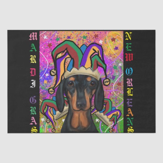 Dachshund tissuepapier (Voorkant)
