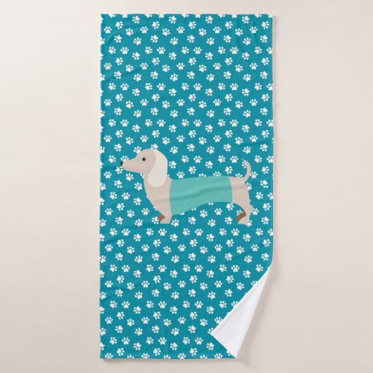 Dachshund Towel Badhanddoek (Badhanddoek)