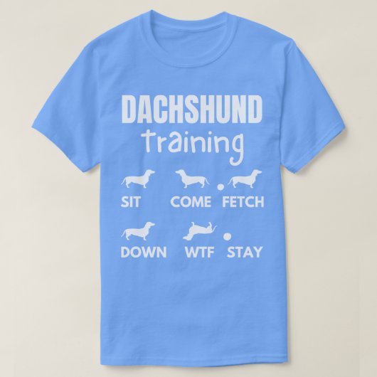 Dachshund Training Dachshund Hond Tricks T-shirt (Design voorkant)