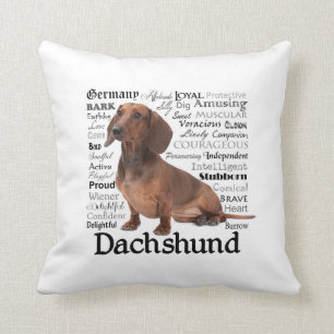 Dachshund Traits Pillow Kussen