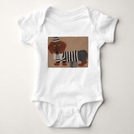 Dachshund Treat Thief inmate Romper
