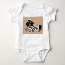 Dachshund Treat Thief Jailbird Romper