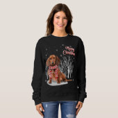 Dachshund Tree Merry-kerstdachshund-programma's vo Trui (Voorkant volledig)