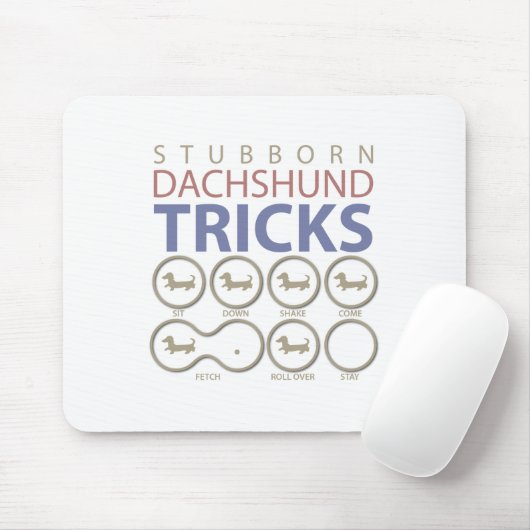 Dachshund Tricks, Funny Dog Jokes Muismat (Met muis)