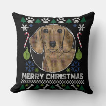 Dachshund Ugly KerstSweater Dog Design