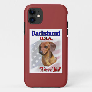 Dachshund USA iPhone 11 Hoesje
