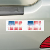 Dachshund USA Patriotic Flag Bumpersticker (Op auto)