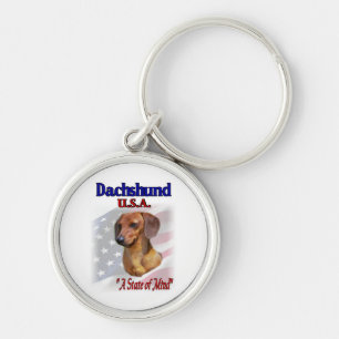Dachshund USA Sleutelhanger