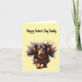 Dachshund Vader Vaderdagkaart Kaart (Voorkant)