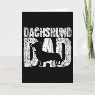 Dachshund vader wiener vader vaderdag vintage gesc kaart