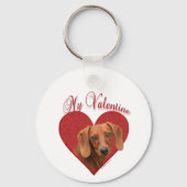 Dachshund-Valentijn Sleutelhanger (Voorkant)