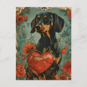 Dachshund  Valentijnsdag Briefkaart