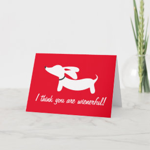 Dachshund Valentijnsdag Profits Support DRSF Feestdagen Kaart