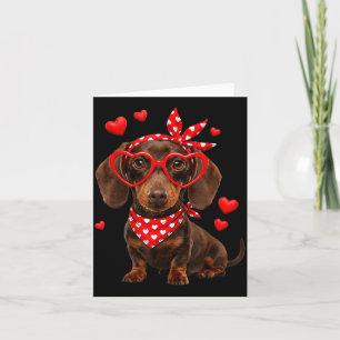 Dachshund Valentijnsdag Wiener Dog Liefhebber Ween Kaart