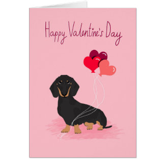 Dachshund-Valentijnse kaart - doxie-liefde
