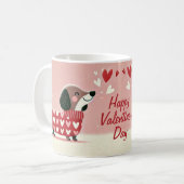 Dachshund Valentine's Day Love Mug (Devant gauche)