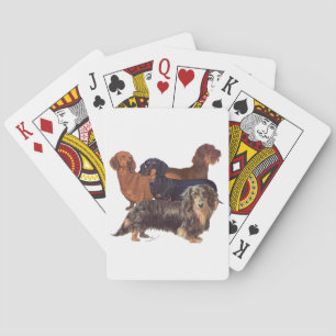 Dachshund Varieties Speelkaarten