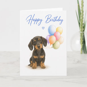 Dachshund Verjaardag Kaart