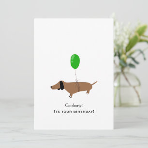 Dachshund verjaardagskaart huisdier ouders hondenl feestdagenkaart