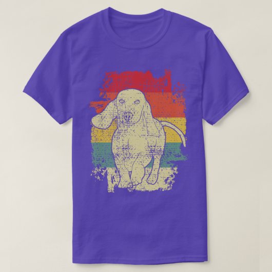 Dachshund Vintage T-shirt (Design voorkant)