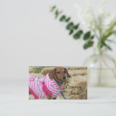 Dachshund-visitekaartjes Visitekaartje (Staand voorkant)