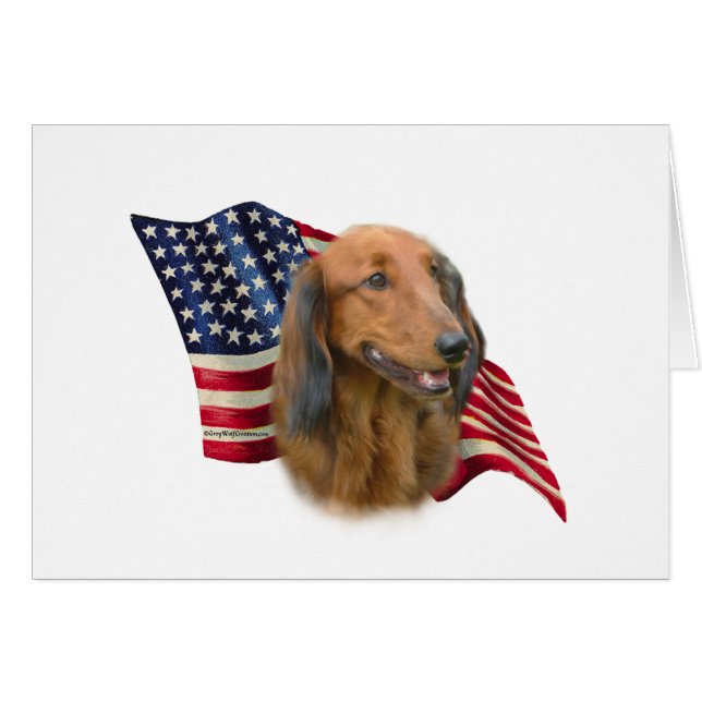 Dachshund Vlag (Voorkant Horizontaal)
