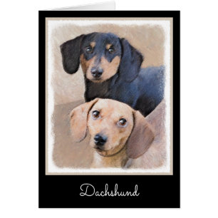 Dachshund (vloeiend) schilderen - Oorspronkelijke 