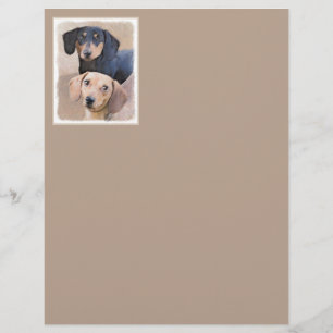 Dachshund (vloeiend) schilderen - Oorspronkelijke 