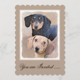 Dachshund (vloeiend) schilderen - Oorspronkelijke Kaart
