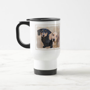 Dachshund (vloeiend) schilderen - Oorspronkelijke Reisbeker