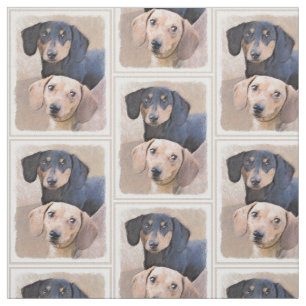 Dachshund (vloeiend) schilderen - Oorspronkelijke Stof